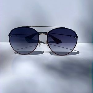 Gucci Authentic Red Glitter Framed Sunglasses, GG0351S 62